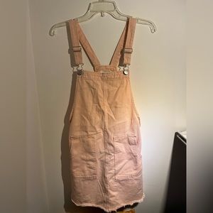 [Cotton On] | Pink Corduroy Overall Mini Dress | Size: 6